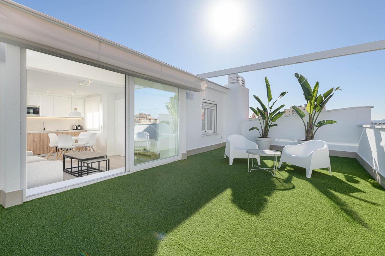 Wintowinrentals Exclusivo Atico Cerca De La Playa. Málaga Eksteriør billede